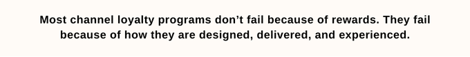 It's not always about rewards to fail the loyalty programs